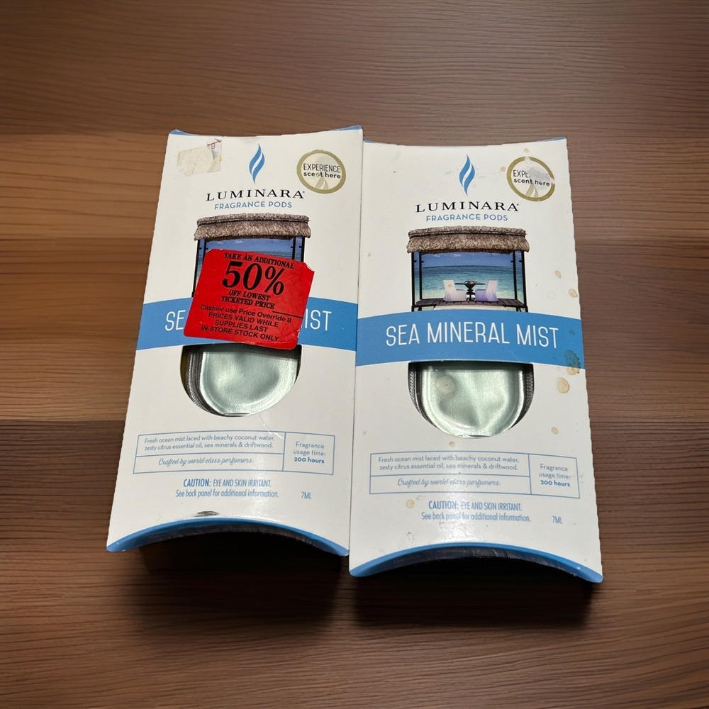LUMINARA Lot Fragrance Pods Sea Mineral Mist Lot Of 2 Sealed